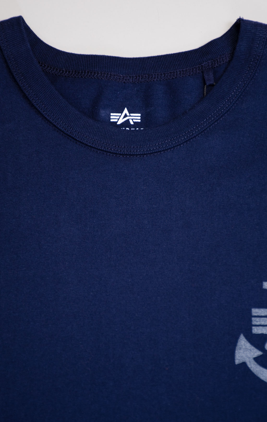 Футболка ALPHA INDUSTRIES ALPHA ANCHOR PRINT TEE SS 24 replica blue 