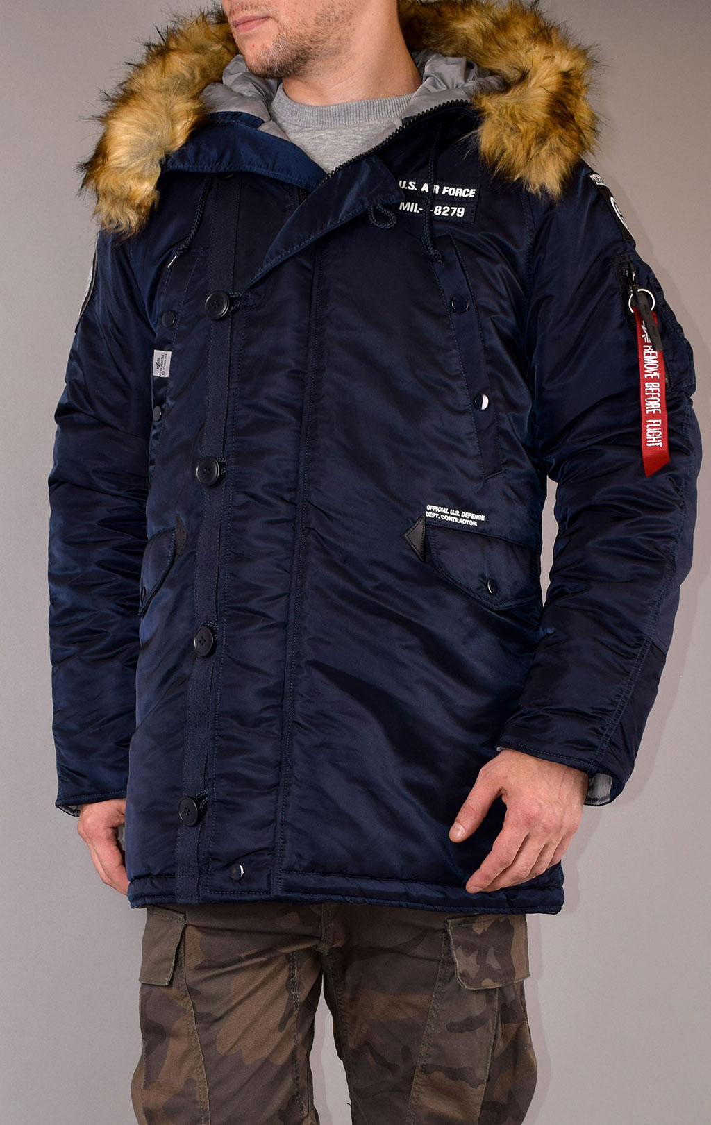 Аляска ALPHA INDUSTRIES AIRBORNE N-3B rep. blue 