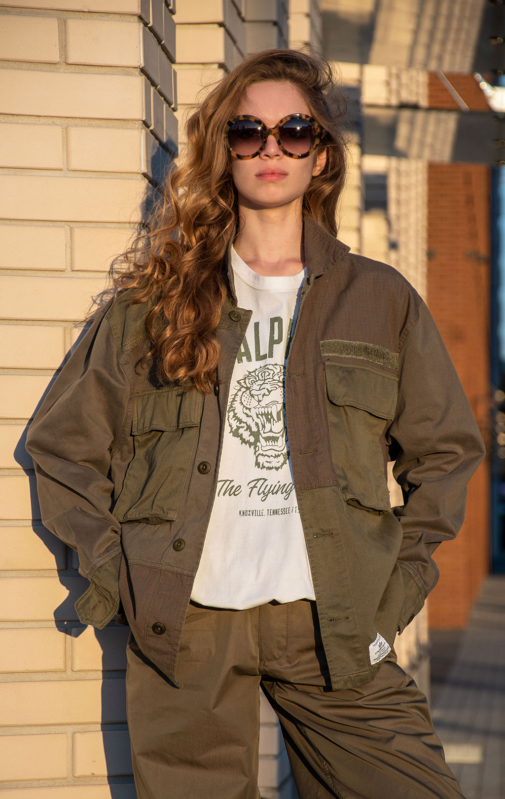 Ветровка ALPHA INDUSTRIES MIXED MEDIA SHIRT JACKET SS 23 m OG-107 green 
