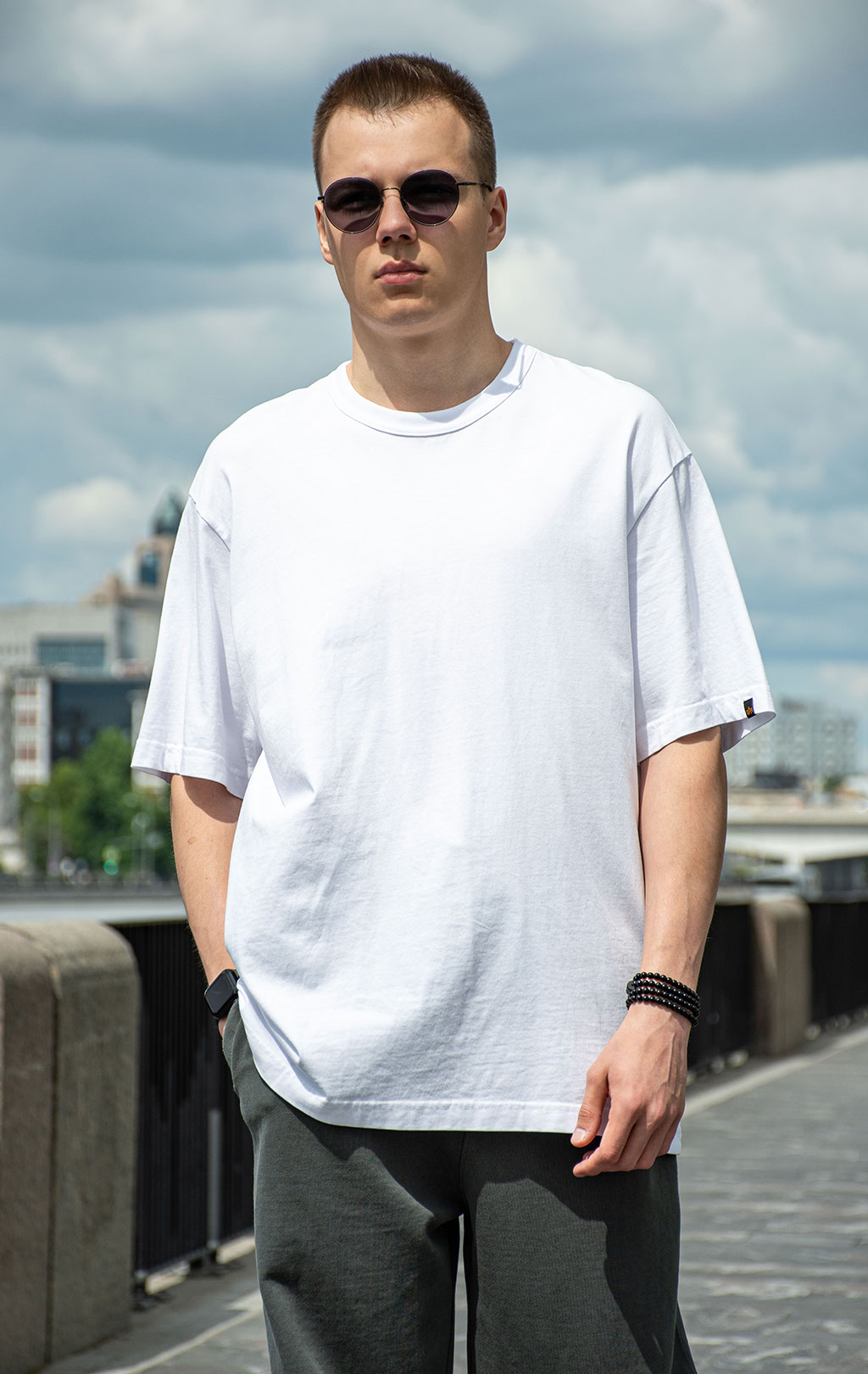 Футболка ALPHA INDUSTRIES ESSENTIAL RELAXED TEE SS 25 m white 
