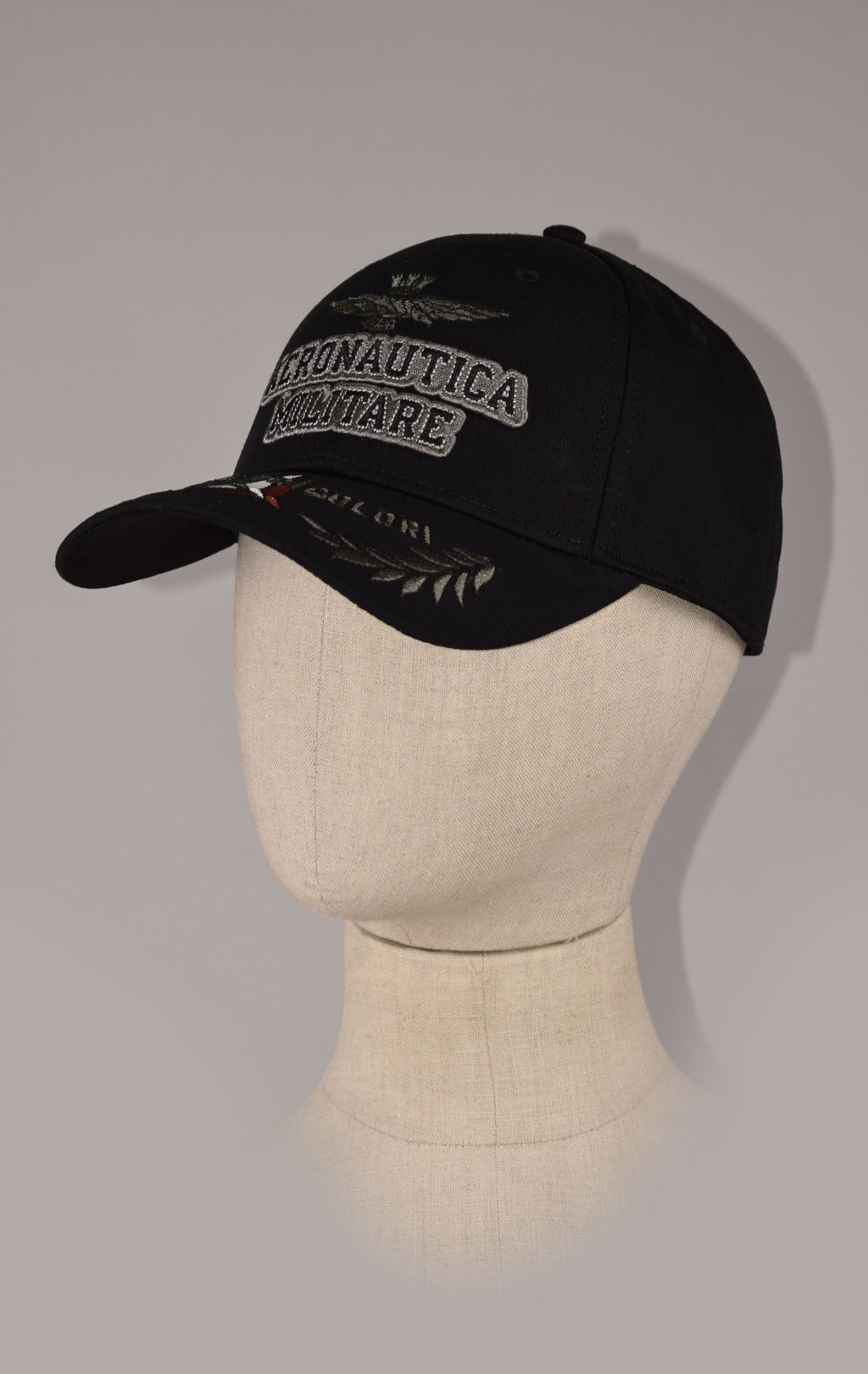 Бейсболка AERONAUTICA MILITARE FW 22/23/CN jet black (HA 1104)