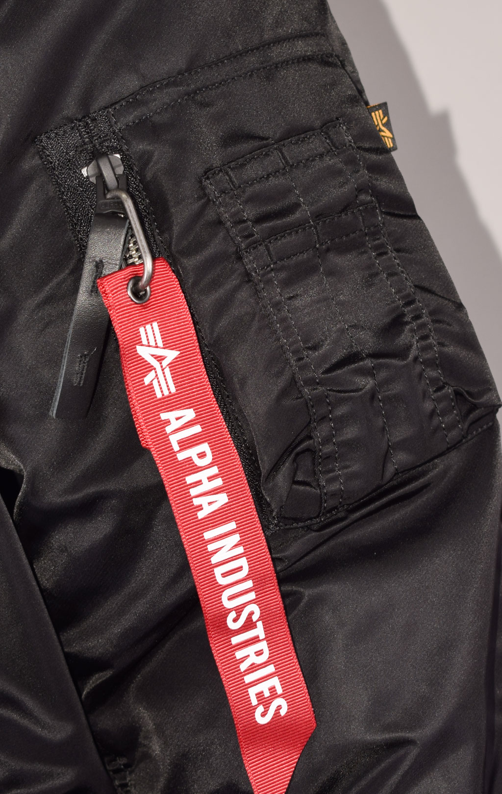 Аляска ALPHA INDUSTRIES SLIM FIT GEN-I big size N-3B black/orange 