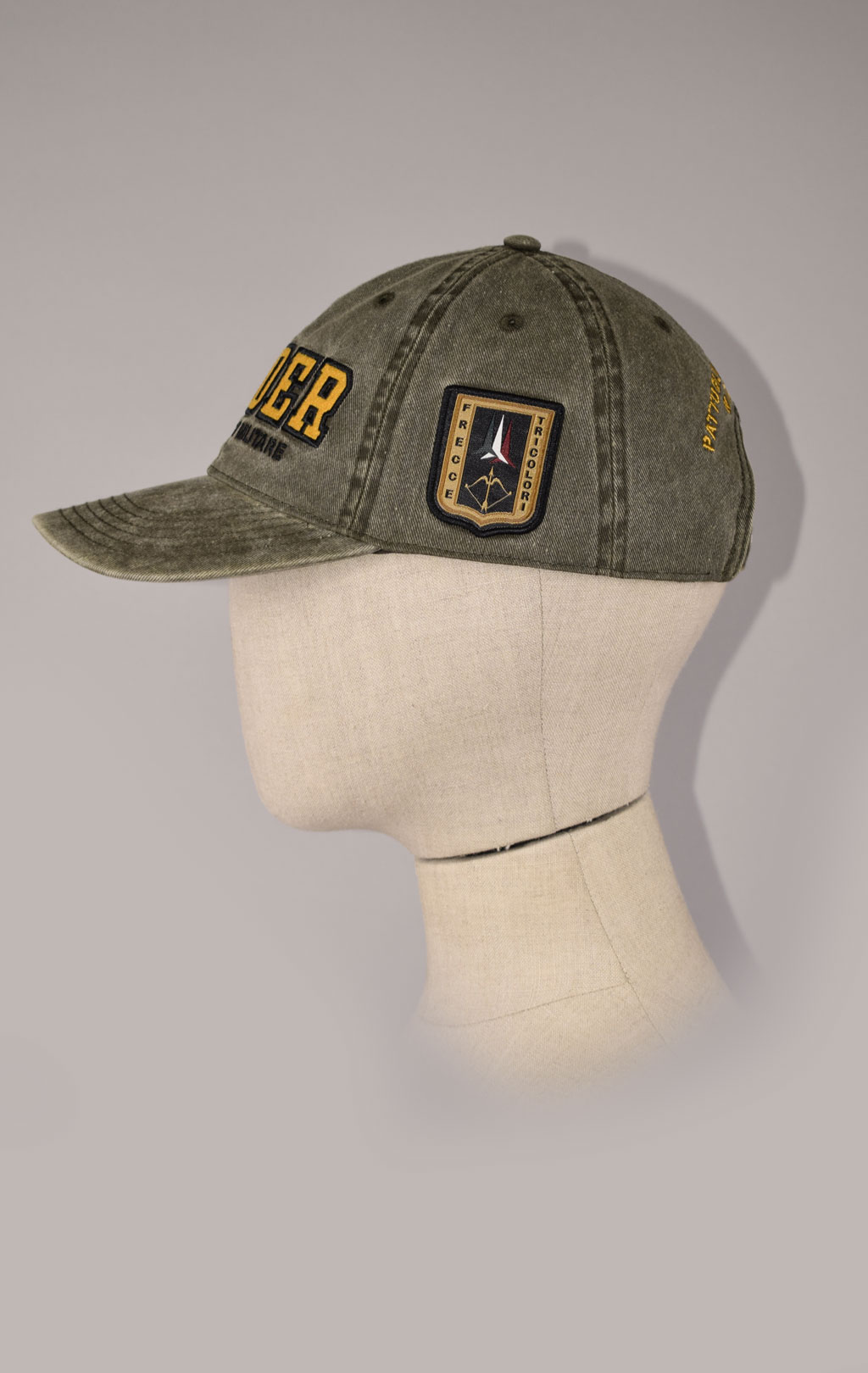 Бейсболка AERONAUTICA MILITARE FW 22/23/CN verde militare (HA 1117)