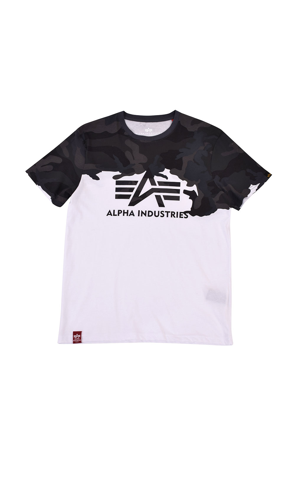 Футболка ALPHA INDUSTRIES LOST CAMO T black camo 