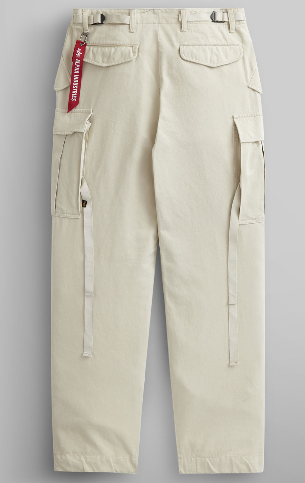 Брюки-карго парашюты ALPHA INDUSTRIES M-65 PANT плотные SS 24 m limestone 