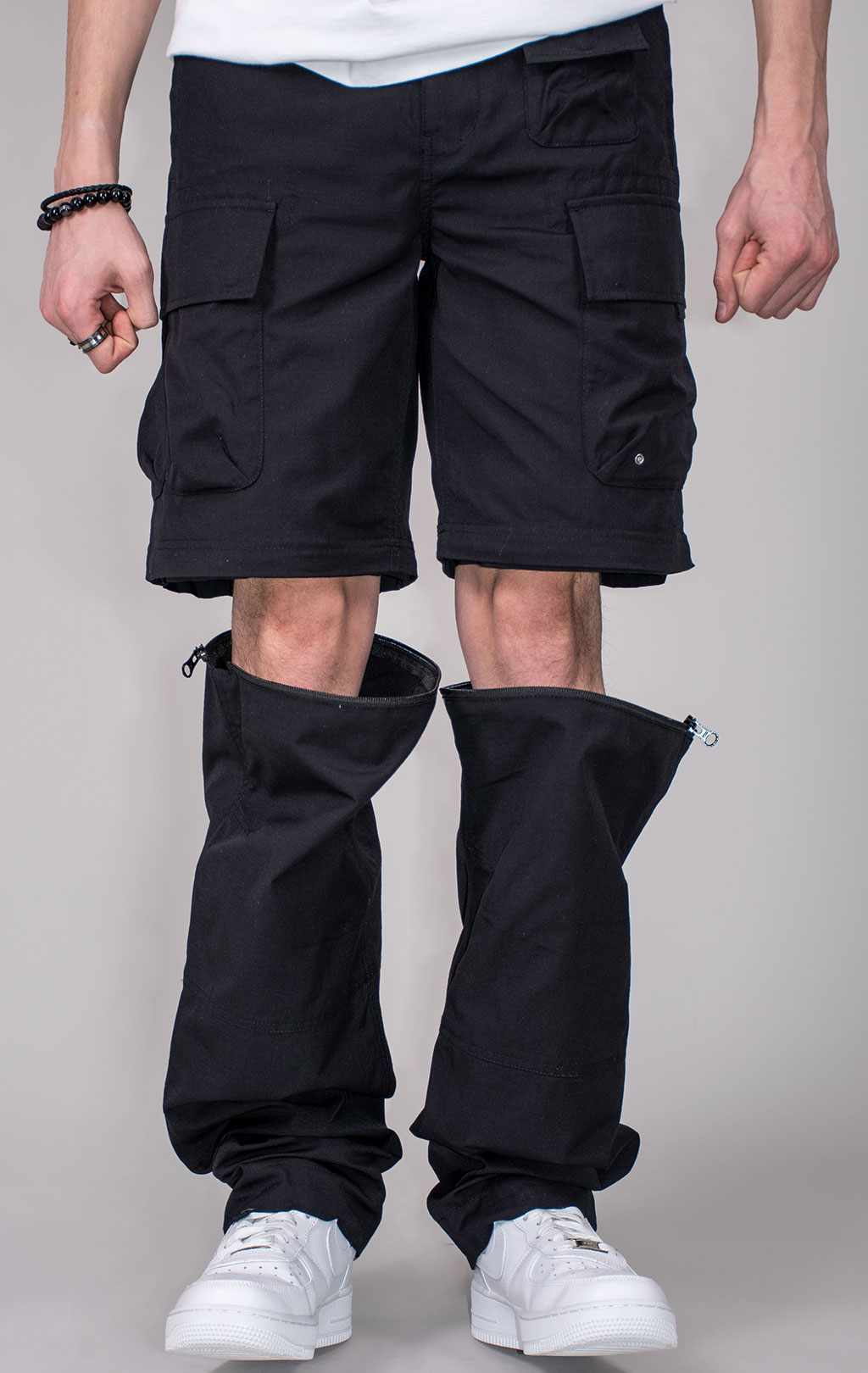 Брюки-шорты ALPHA INDUSTRIES CONVERTIBLE CARGO PANT SS 24 m black 