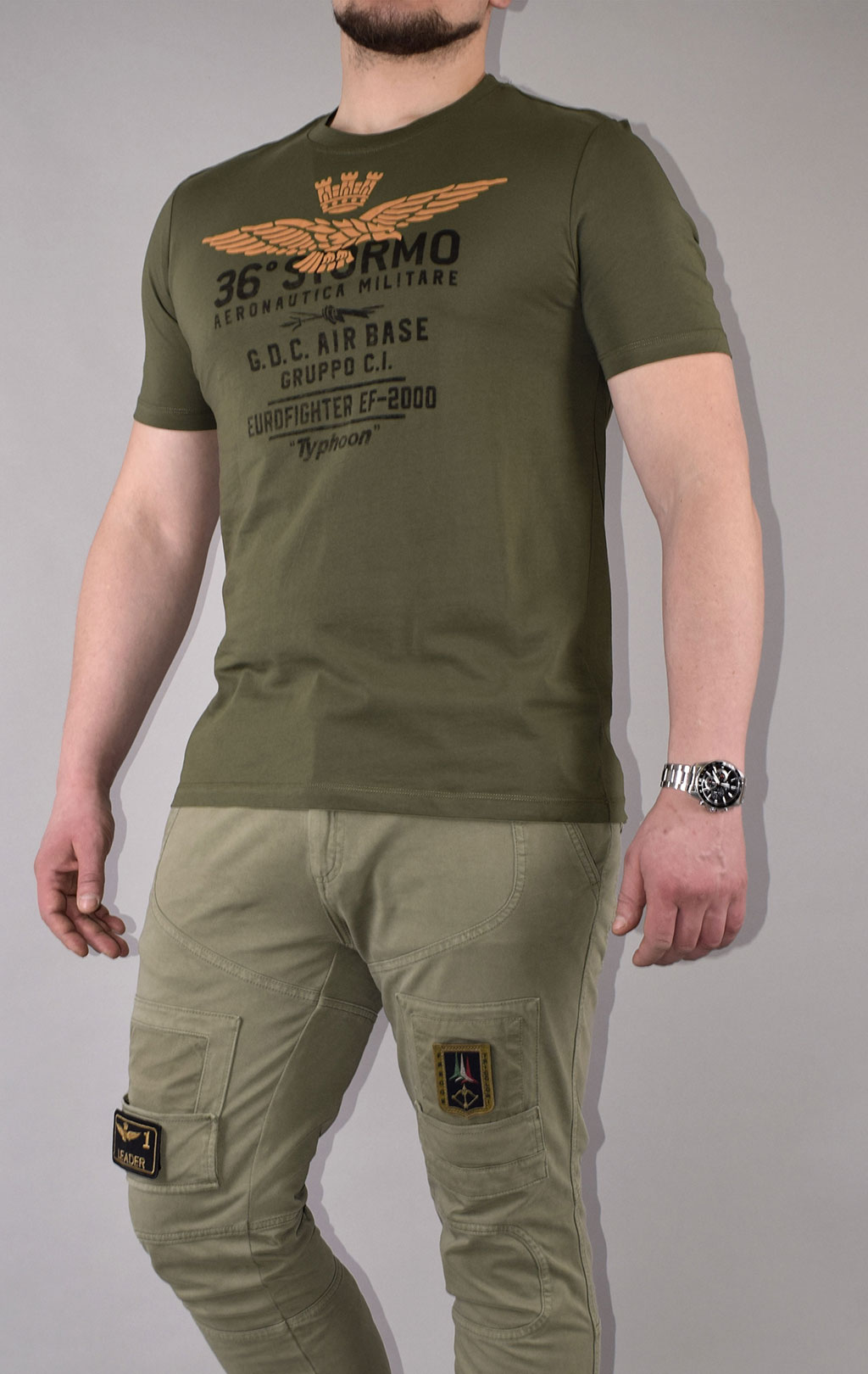 Футболка AERONAUTICA MILITARE SS 21/TR verde scuro (TS 1867) 