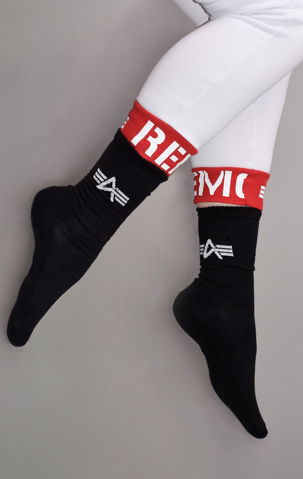 Носки ALPHA INDUSTRIES BASIC SOCKS (упаковка 3 пары) black 