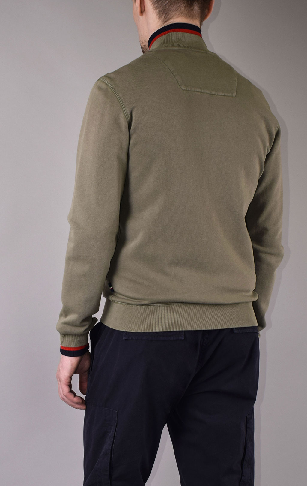 Олимпийка AERONAUTICA MILITARE SS 20/IN verde militare (FE 1488) 