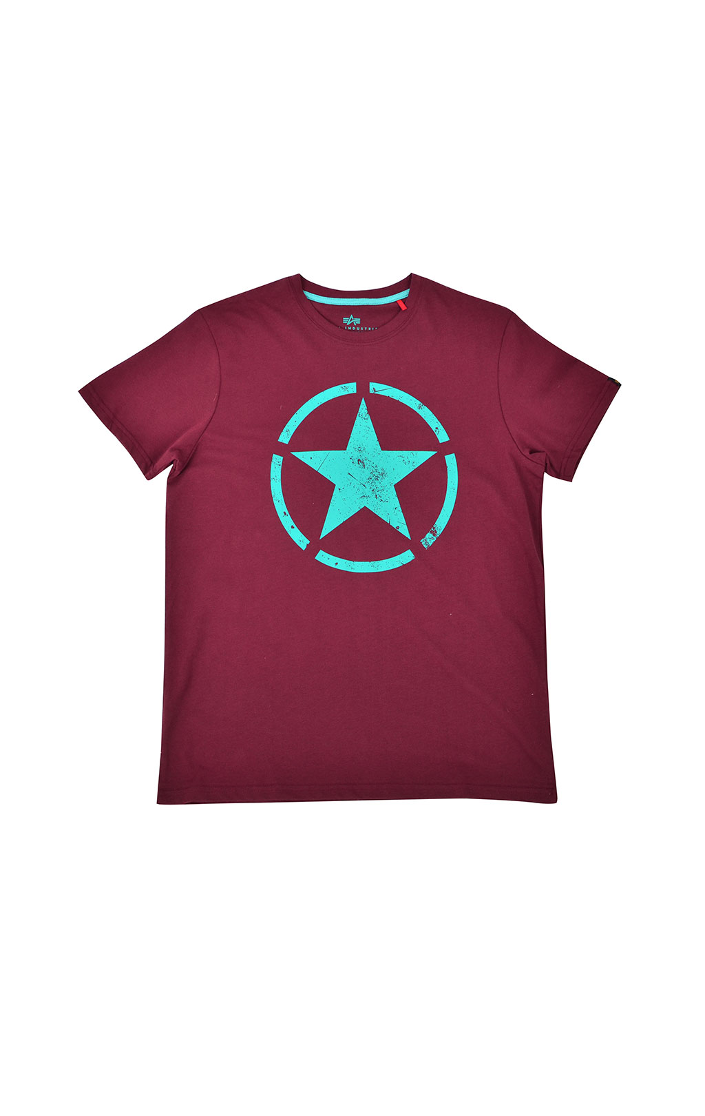 Футболка ALPHA INDUSTRIES STAR T burgundy 