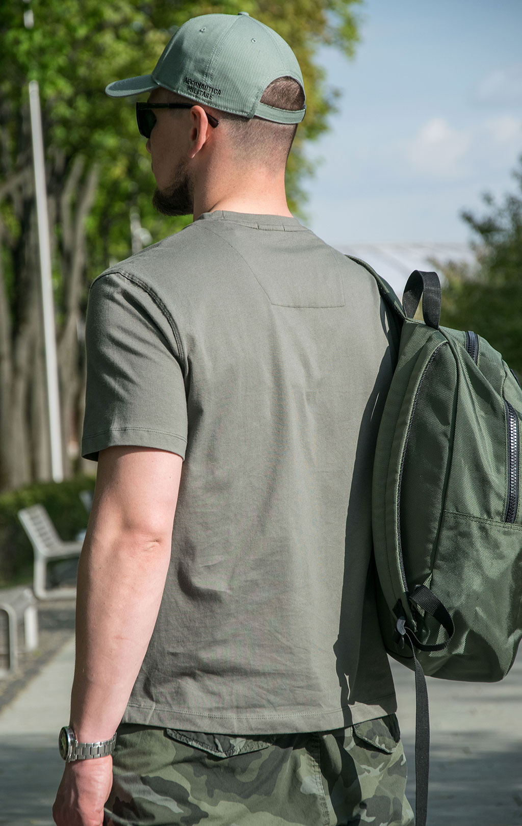 Футболка AERONAUTICA MILITARE SS 23/BD verde (TS 2065) 