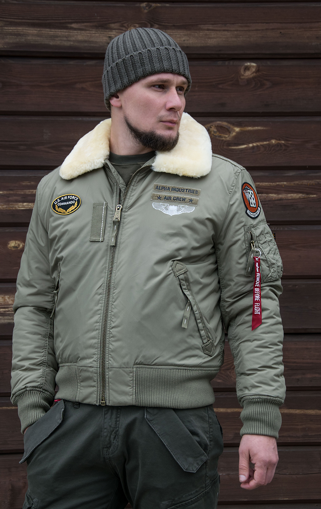 Куртка-пилот ALPHA INDUSTRIES INJECTOR-III AIR FORCE stratos 