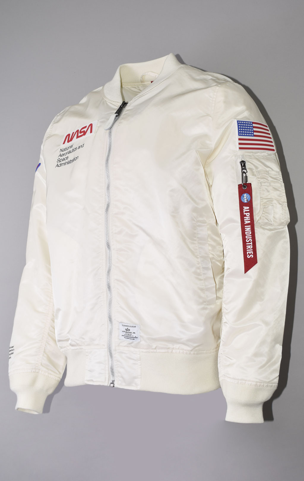 ALPHA INDUSTRIES NASA GEN II FLIGHT JACKET L 2B SS 23 m off white ForceAge