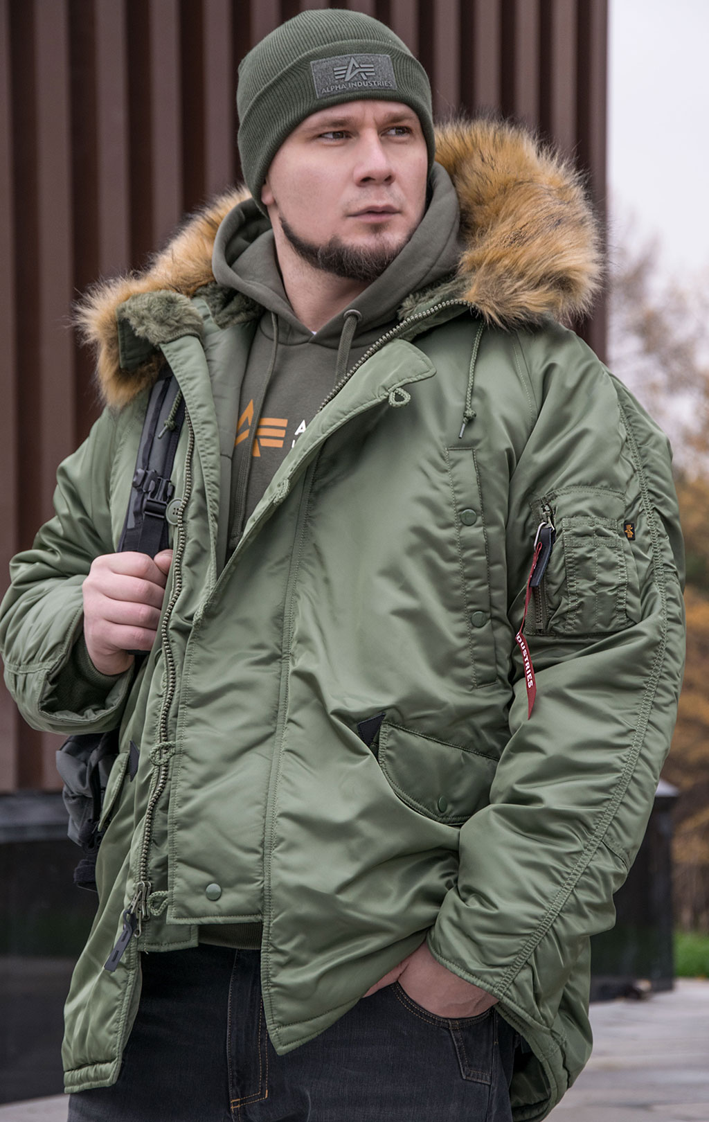 Аляска ALPHA INDUSTRIES CLASSIC big size N-3B FW 22/23 m sage 