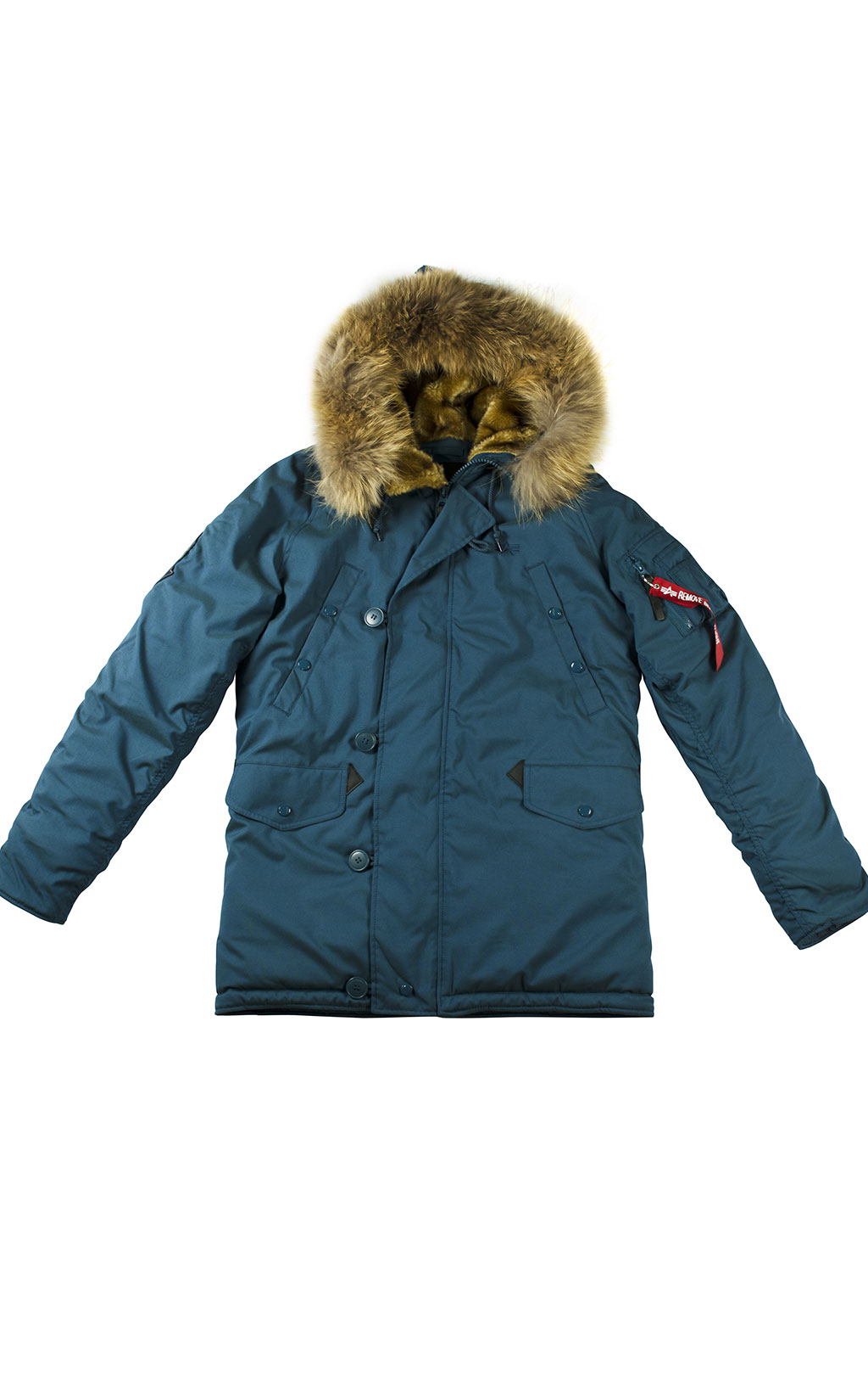 Аляска ALPHA INDUSTRIES EXPLORER натур. мех blue bold 