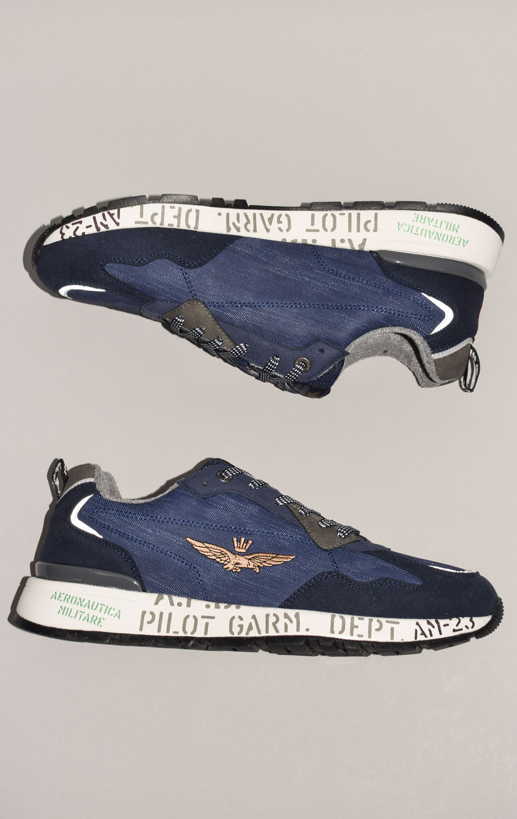 Кроссовки AERONAUTICA MILITARE FW 23/24 m/CN blue chiaro (SC 214)