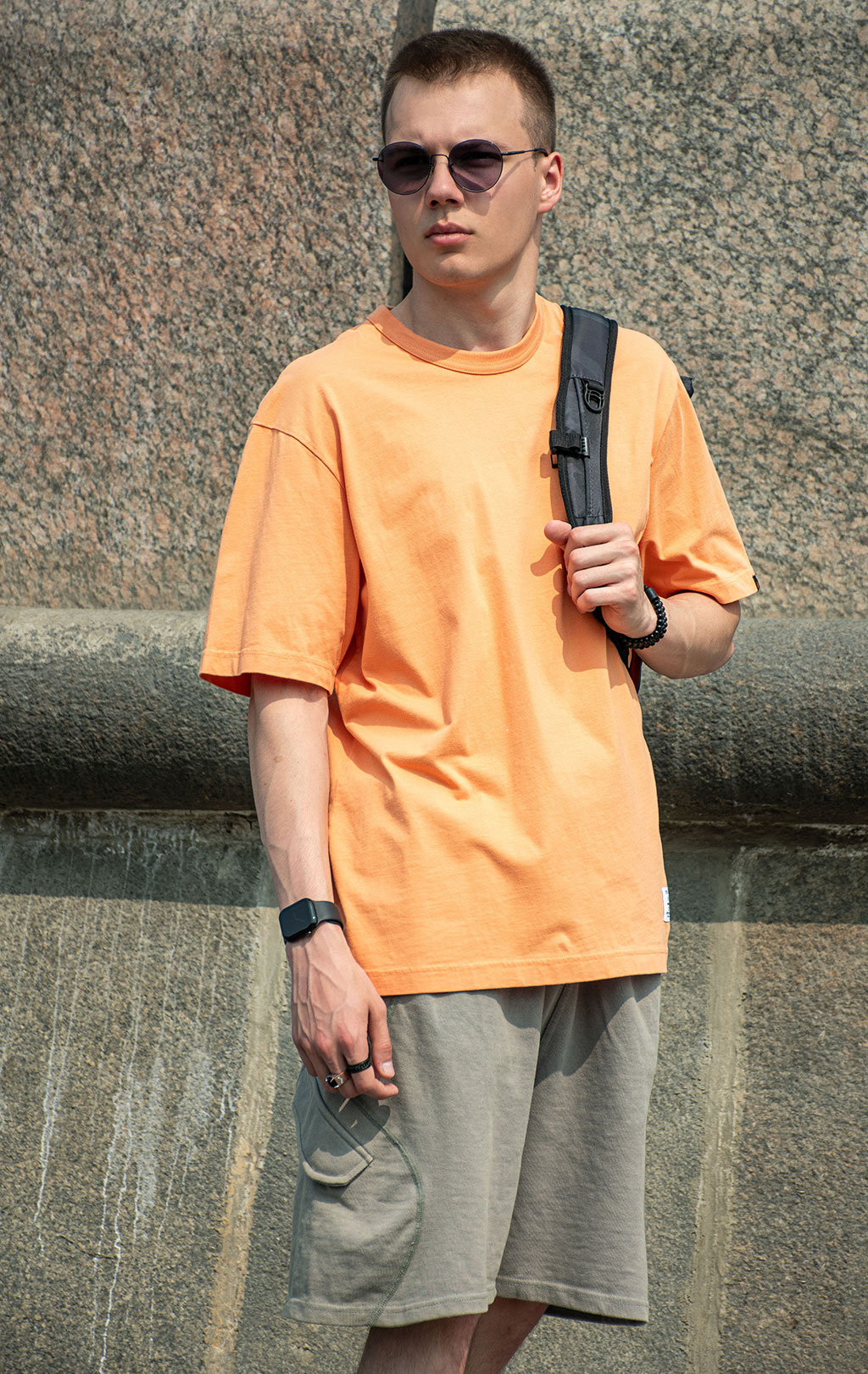 Футболка ALPHA INDUSTRIES ESSENTIAL RELAXED TEE SS 25 m muted saffron 