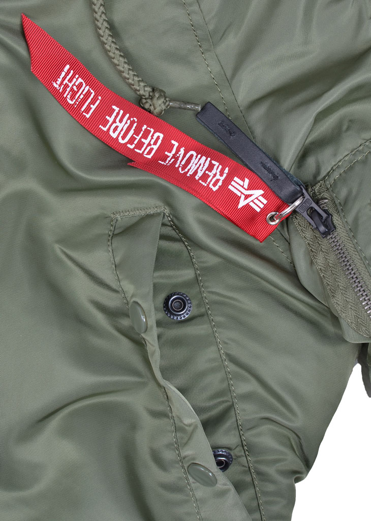 Женская аляска ALPHA INDUSTRIES VF 59 N-3B sage green 