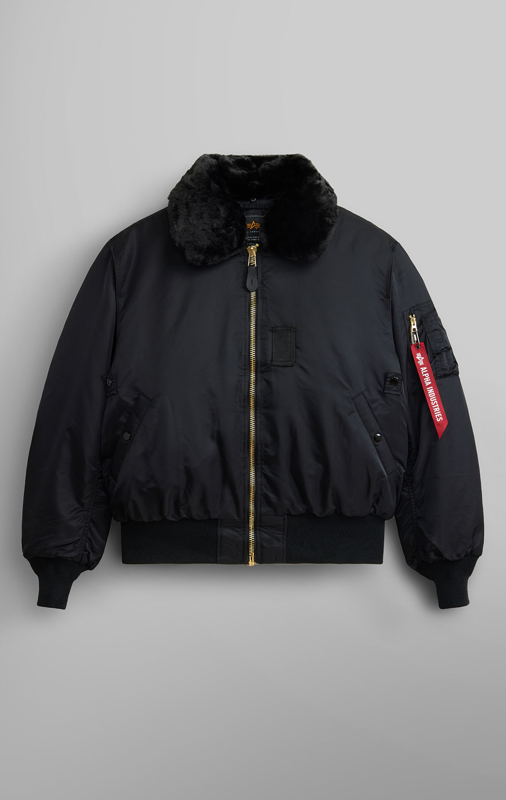 Куртка-пилот ALPHA INDUSTRIES B-15 HERITAGE FIT FLIGHT JACKET FW 26/27 black 