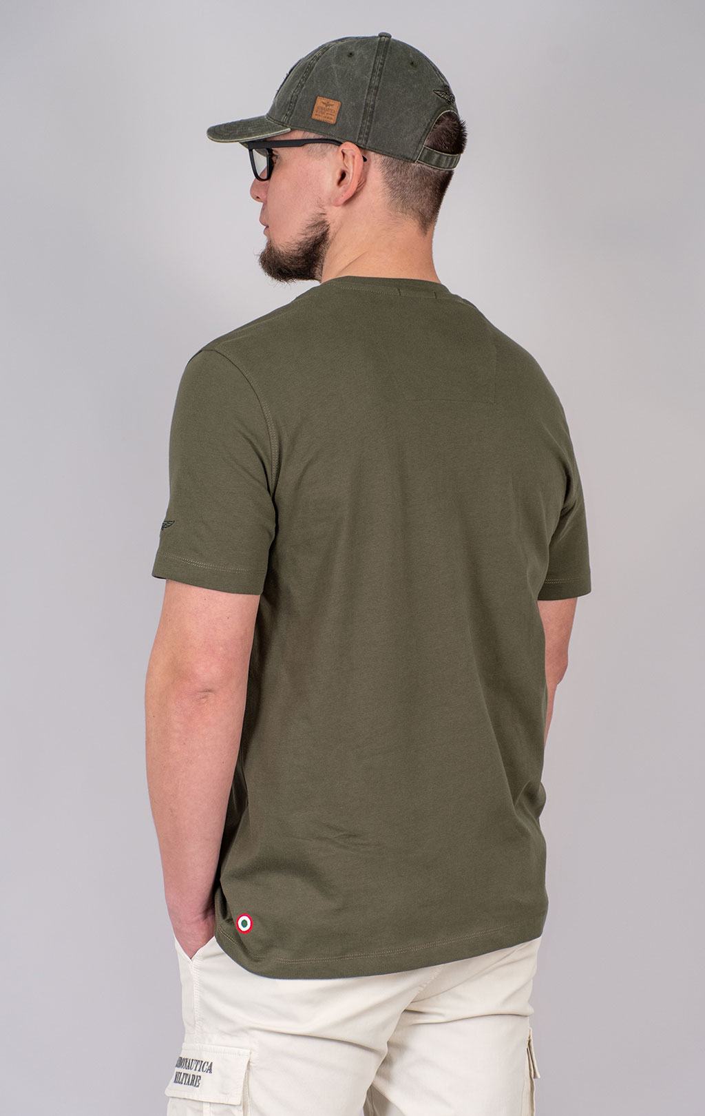 Футболка AERONAUTICA MILITARE SS 25 m/BD military olive (TS 2411) 