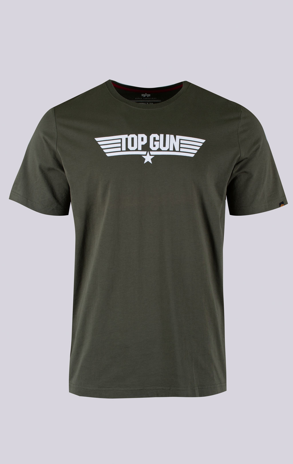 Футболка ALPHA INDUSTRIES TOP GUN LOGO TEE olive 