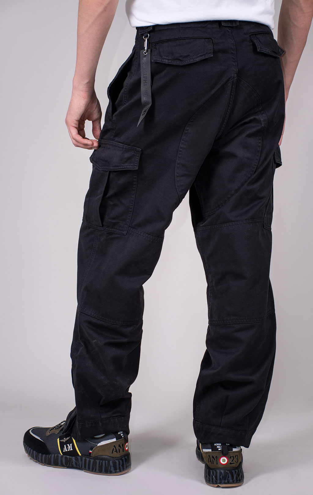 Брюки-карго ALPHA INDUSTRIES BELGIAN PANT M-64 плотные FW 24/25 black 