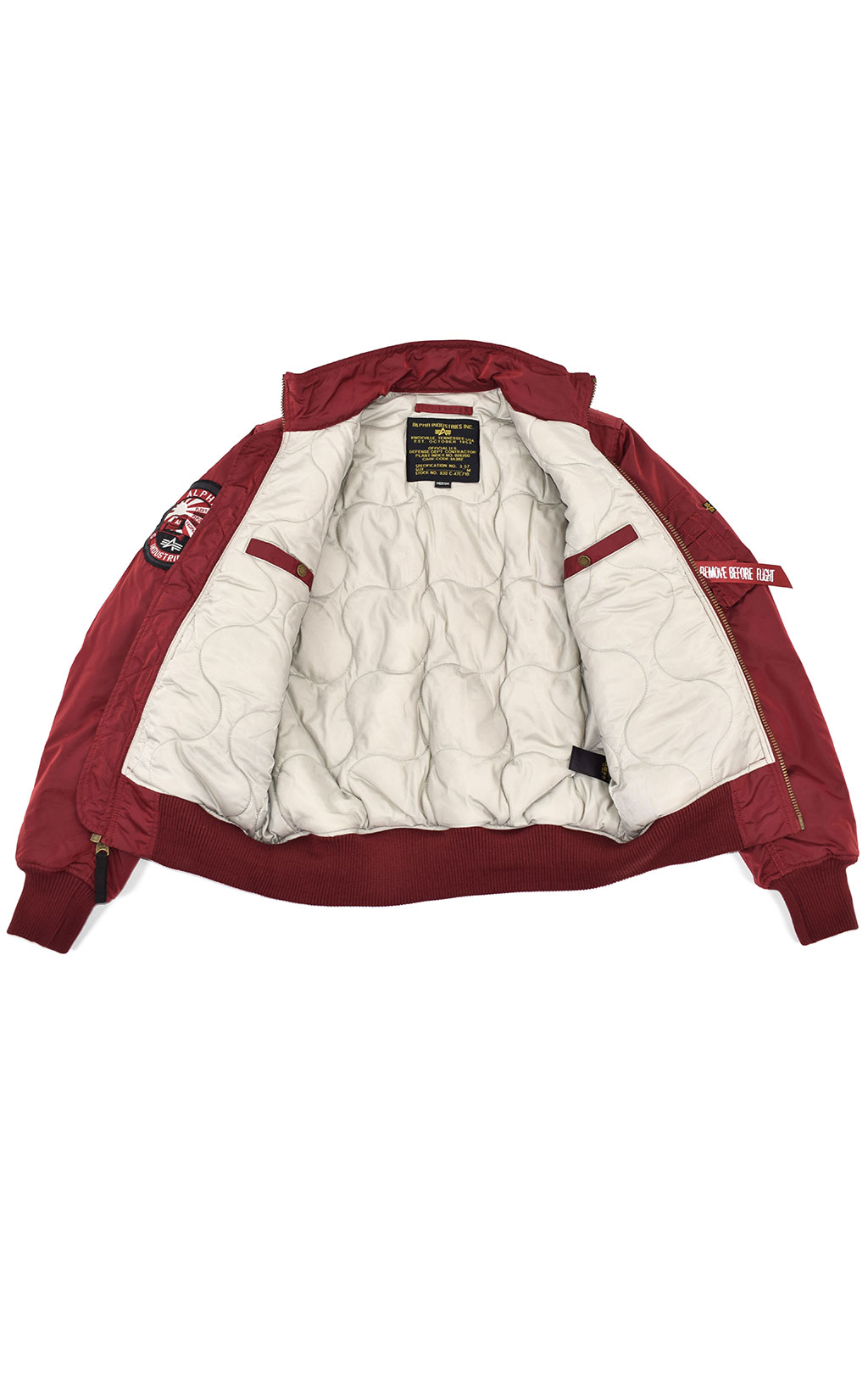 Куртка ALPHA INDUSTRIES ENGINE red commander 