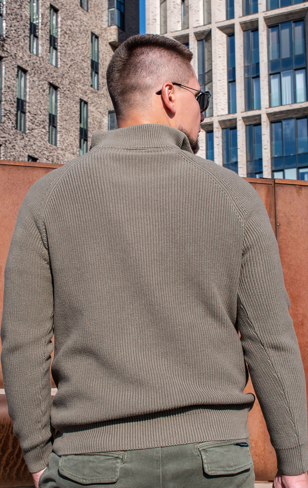 Свитер AERONAUTICA MILITARE FW 24/25/MN dark military green (MA 1509) 