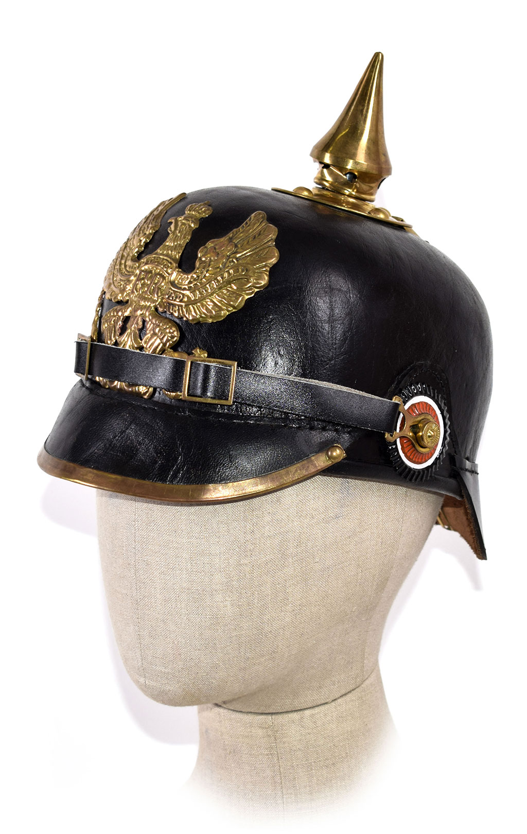 Шлем (копия) PICKELHELM кожа Германия