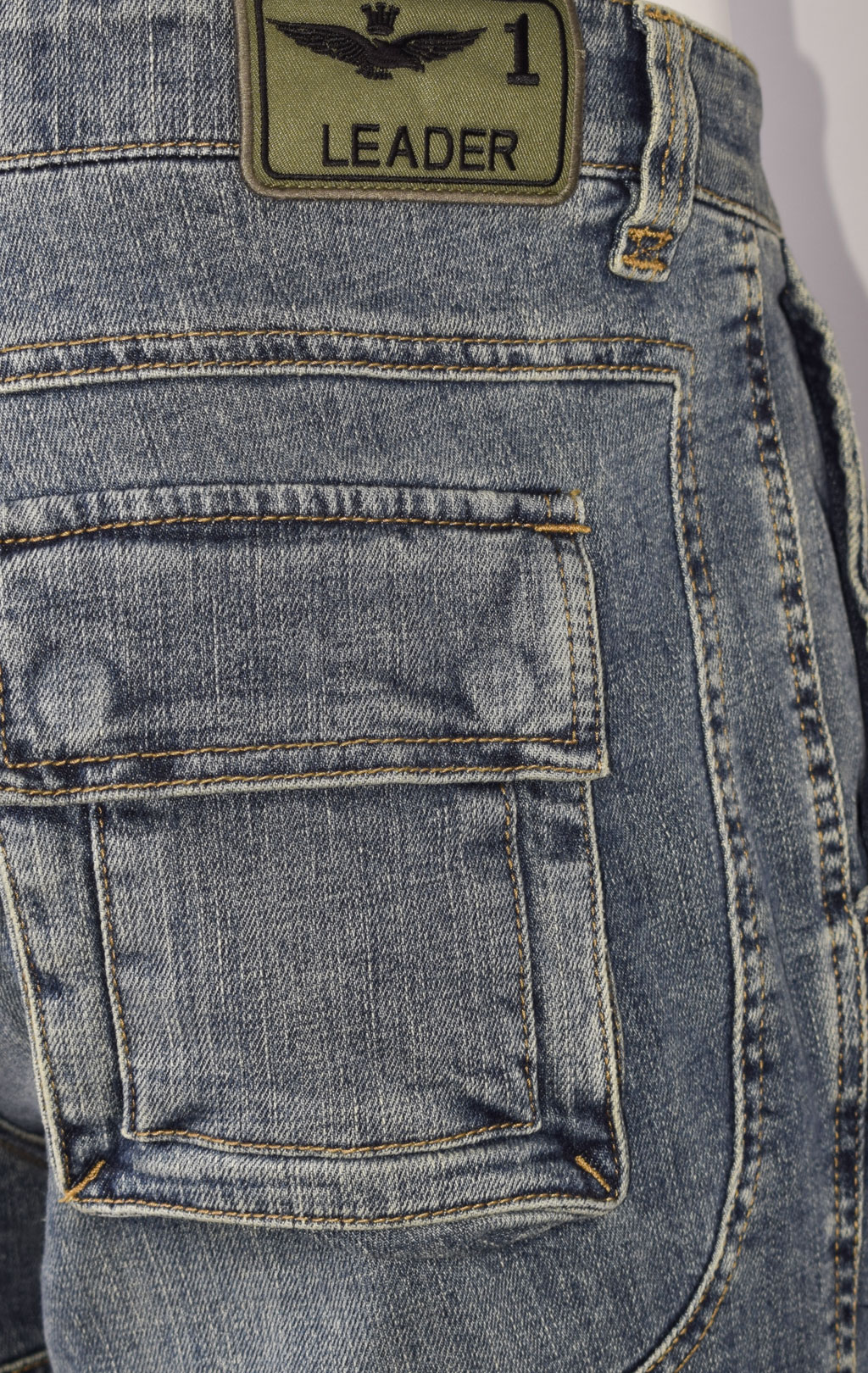 Джинсы-карго AERONAUTICA MILITARE ANTI-G плотные FW 23/24/AL denim wash (PA 939) 