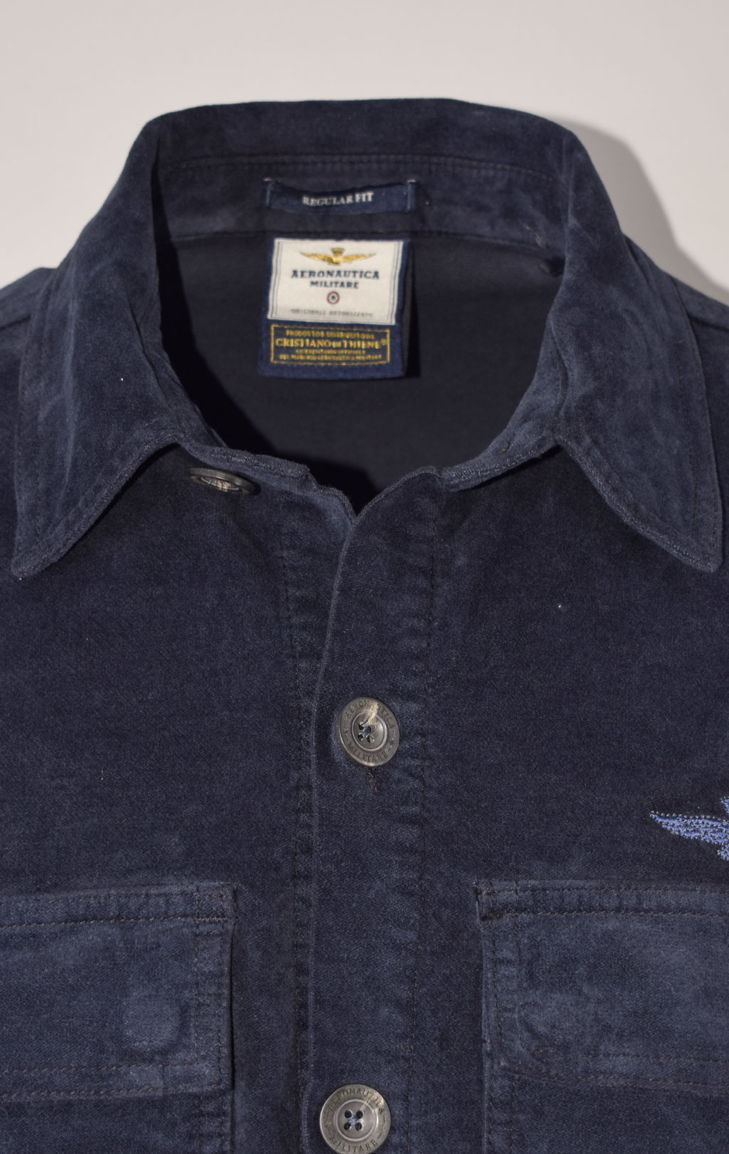 Куртка-рубашка AERONAUTICA MILITARE FW 23/24 m/AL dark blue (AC 013) 