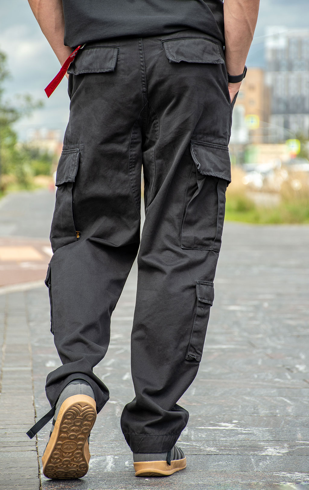 Брюки-карго ALPHA INDUSTRIES ACU PANT плотные FW 24/25 black 