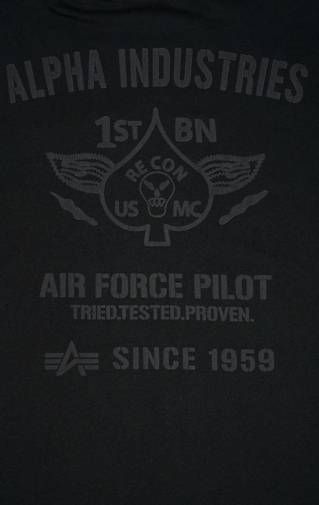 Футболка ALPHA INDUSTRIES AIR FORCE T black 