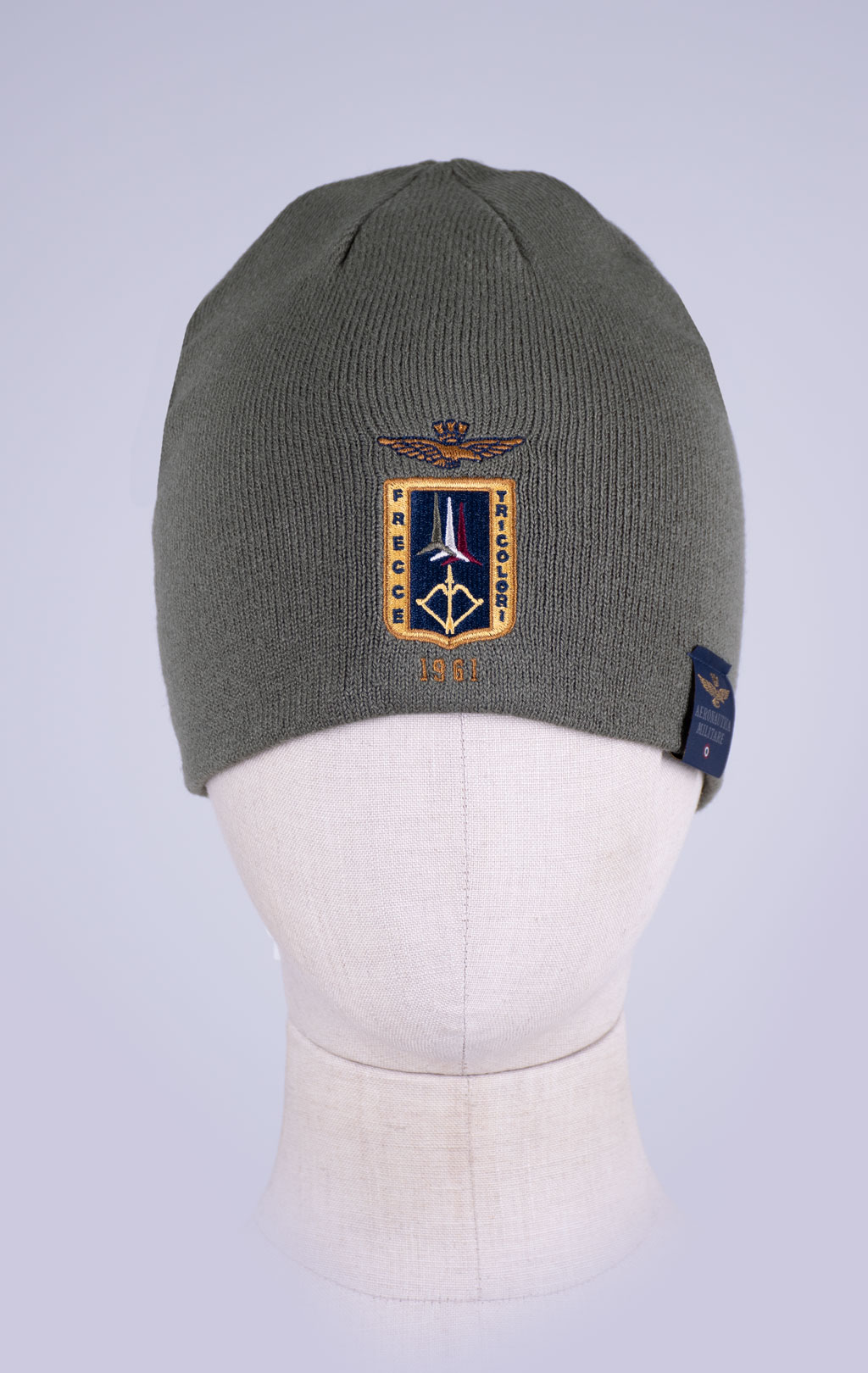 Шапка вязаная AERONAUTICA MILITARE FW 26/27/CN tea leaf (CU 0092) 