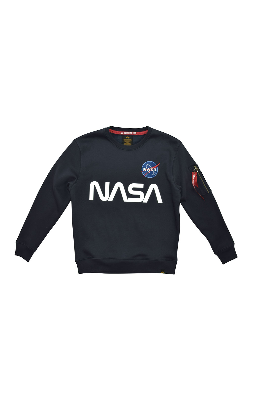 Свитшот ALPHA INDUSTRIES NASA reflective rep. blue 