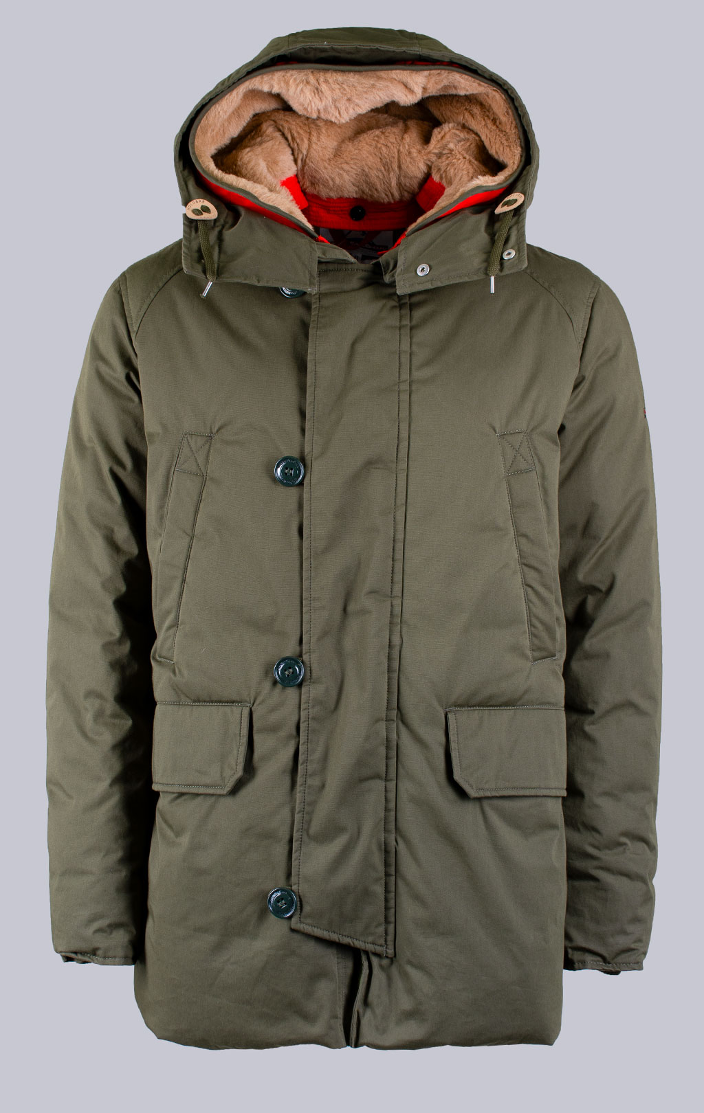 Аляска пуховая HOLUBAR BOULDER military olive 