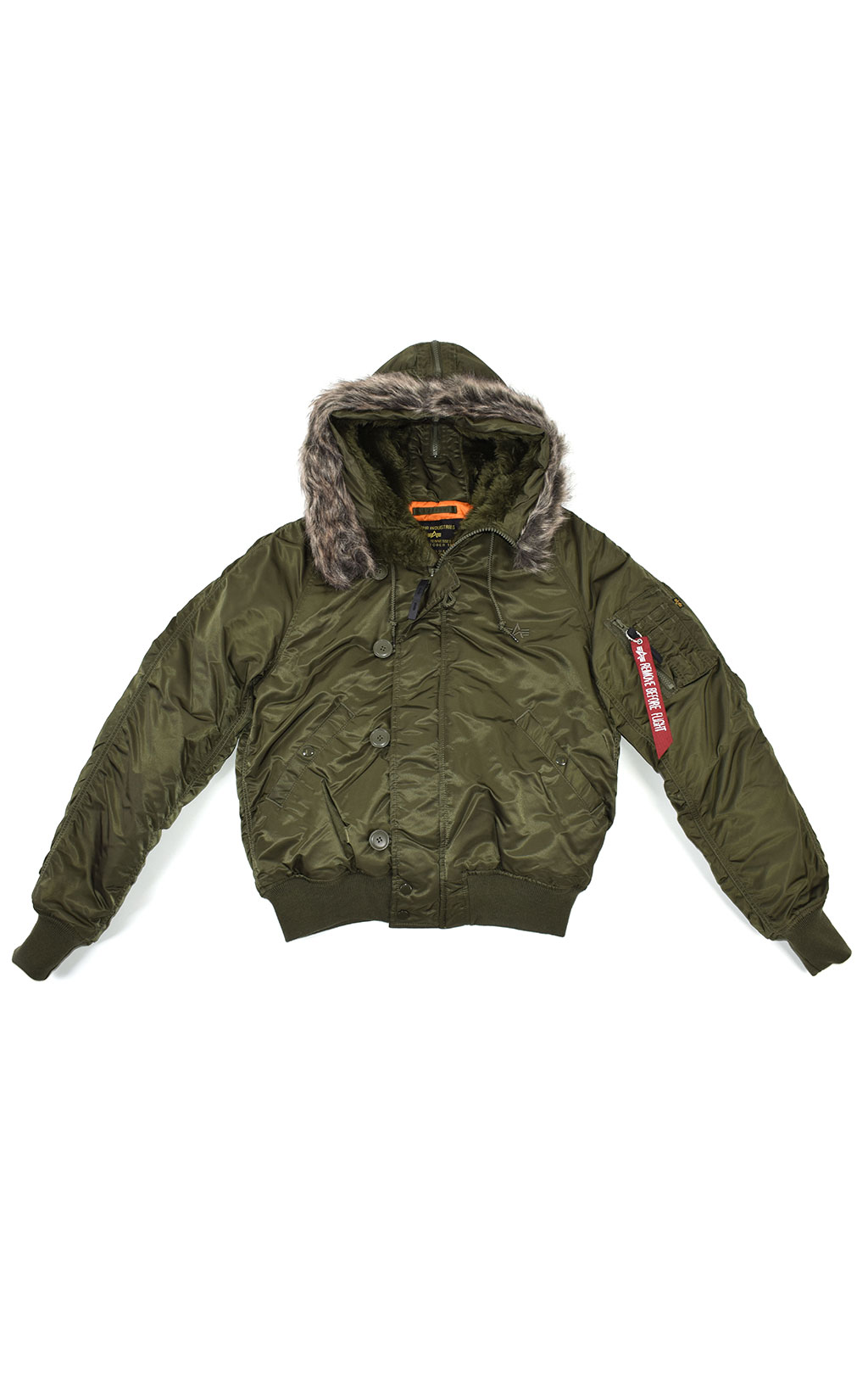 Аляска короткая ALPHA INDUSTRIES VF 59 N-2B dark green 