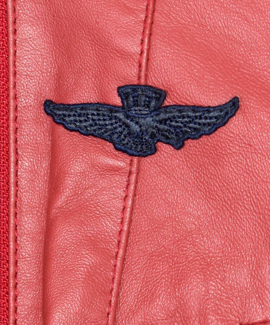 Женская куртка AERONAUTICA MILITARE кожа SS 20/IN rosso (PN 6003) 