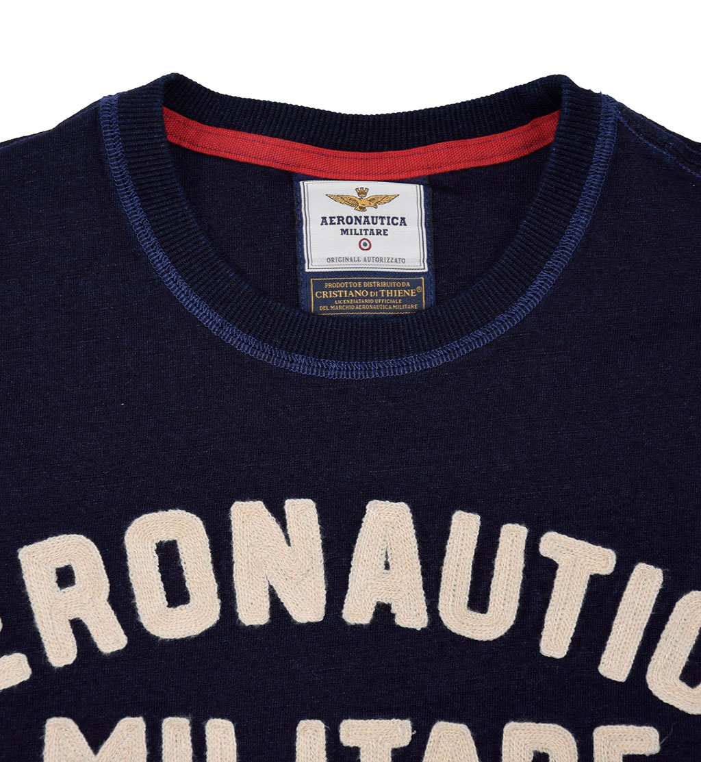 Футболка AERONAUTICA MILITARE SS19 indigo (TS 1595) 