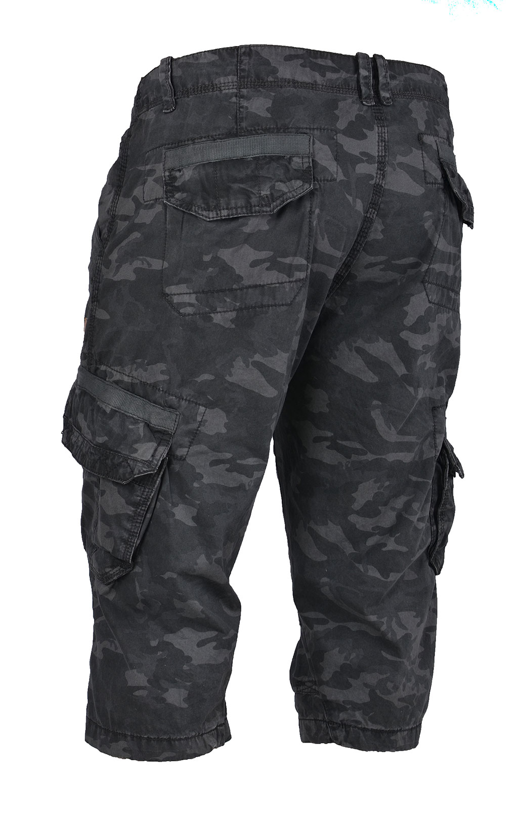 Шорты ALPHA INDUSTRIES IMPERIAL 3/4 black camo 