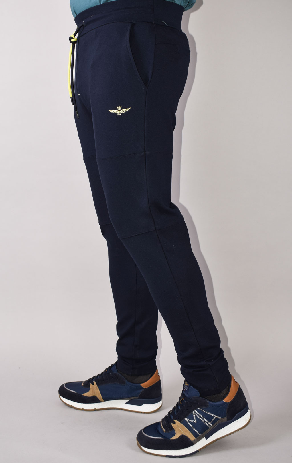 Брюки спортивные AERONAUTICA MILITARE big size SS 22/TR dark navy (PF 835) 