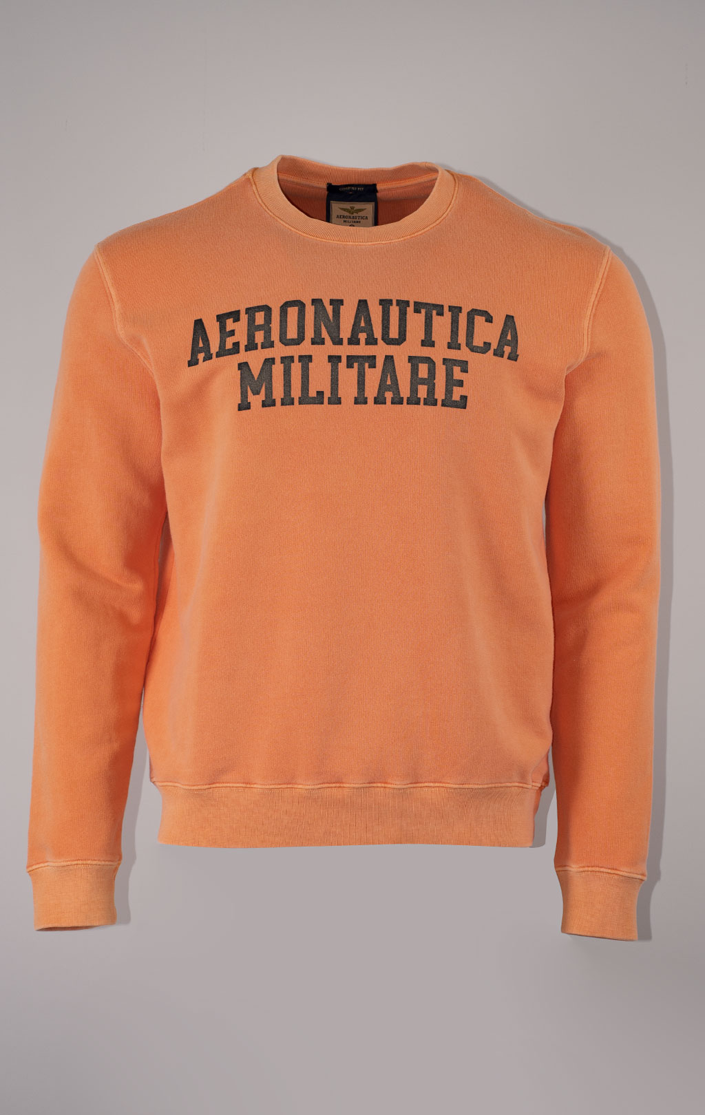 Свитшот AERONAUTICA MILITARE SS 24 m/IT carrot orange (FE 1898) 