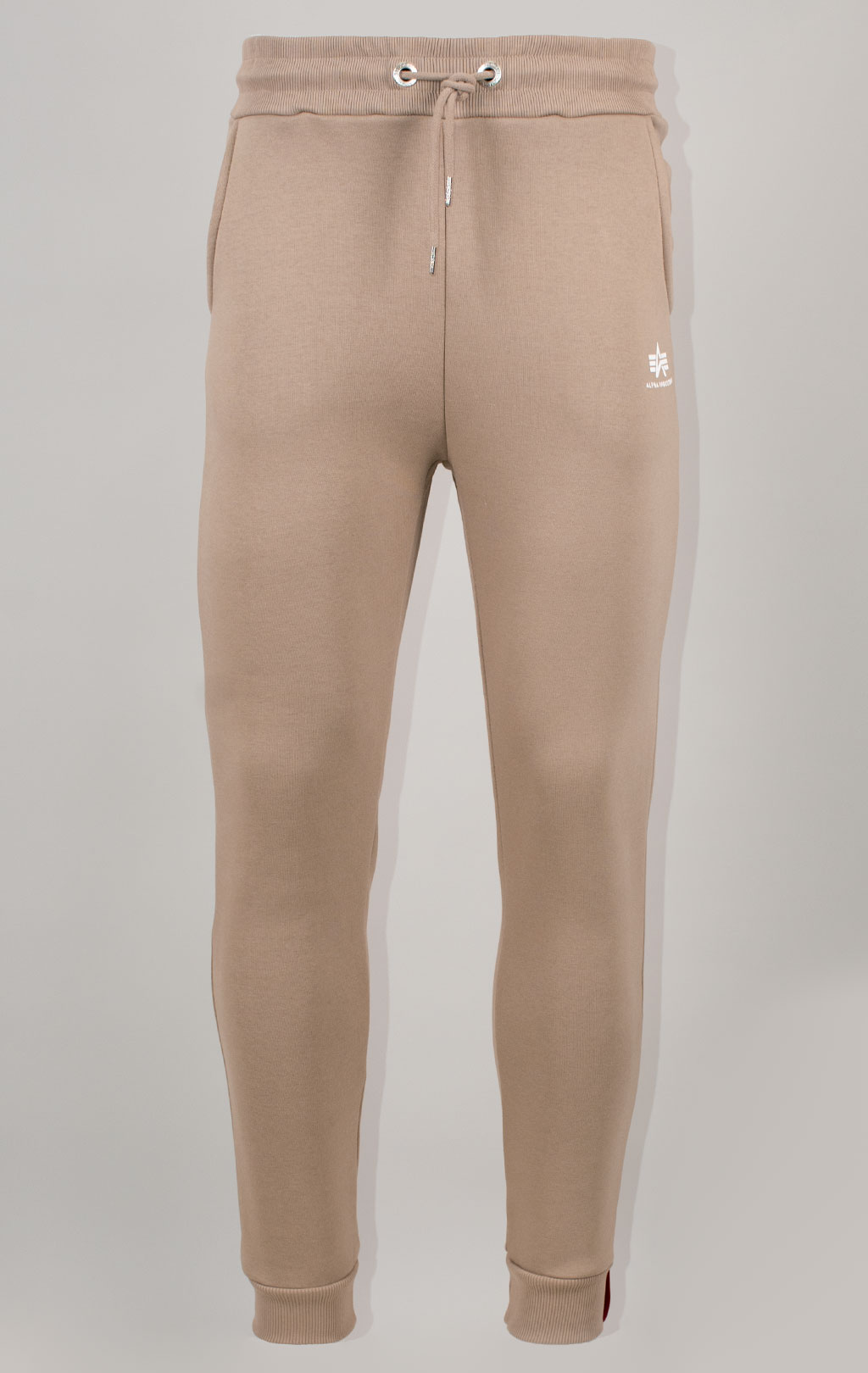 Брюки спортивные джоггеры ALPHA INDUSTRIES BASIC JOGGER SMALL LOGO vintage sand 