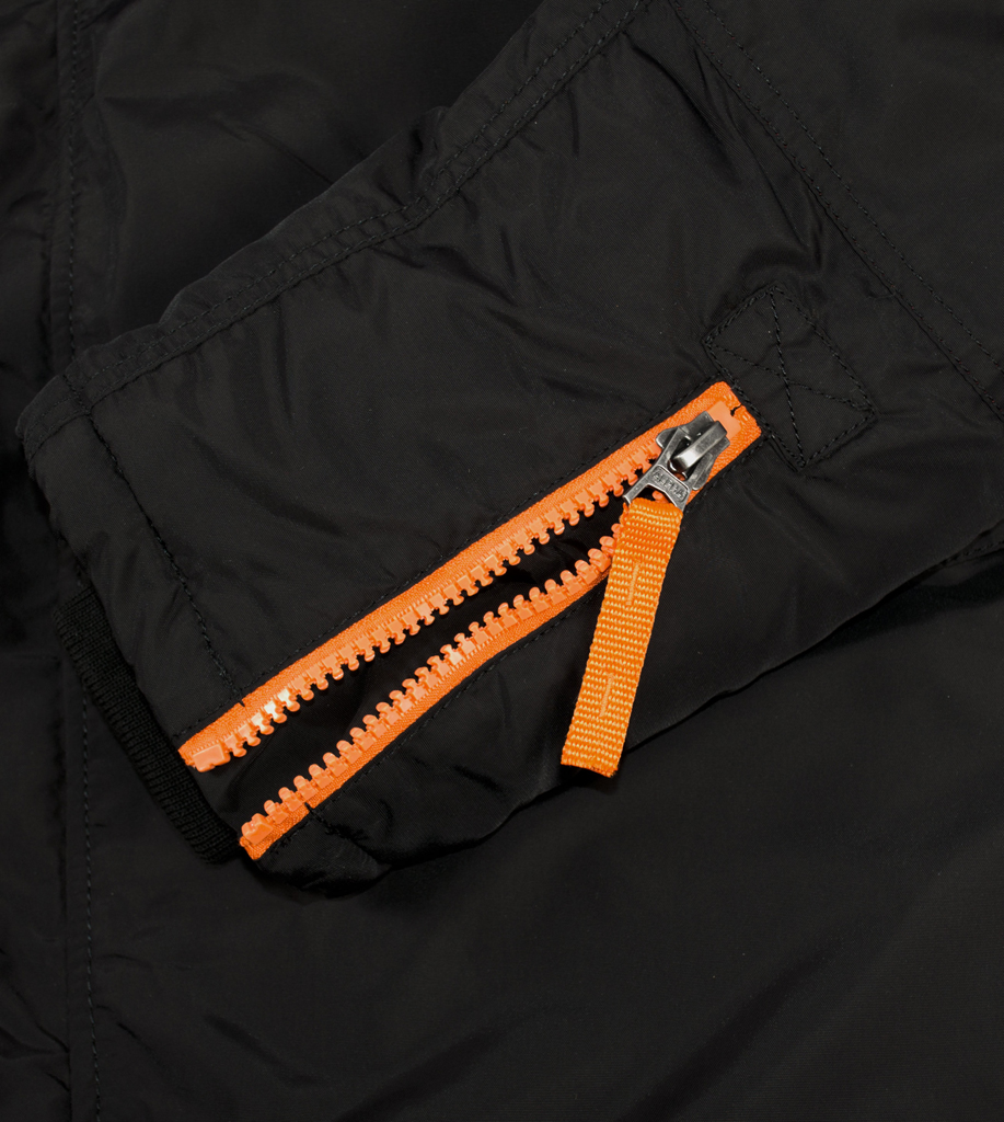 Аляска ALPHA INDUSTRIES PPS N-3B натур. мех black/orange 