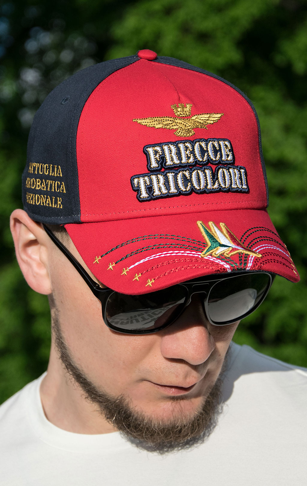 Бейсболка AERONAUTICA MILITARE SS 21/CN rosso/blue navy (HA 1078)