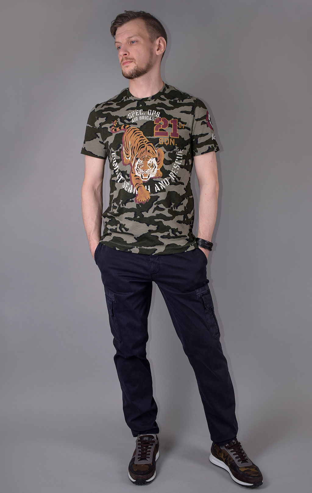 Футболка AERONAUTICA MILITARE SS 20/IN camouflage AM23 (TS 1728) 