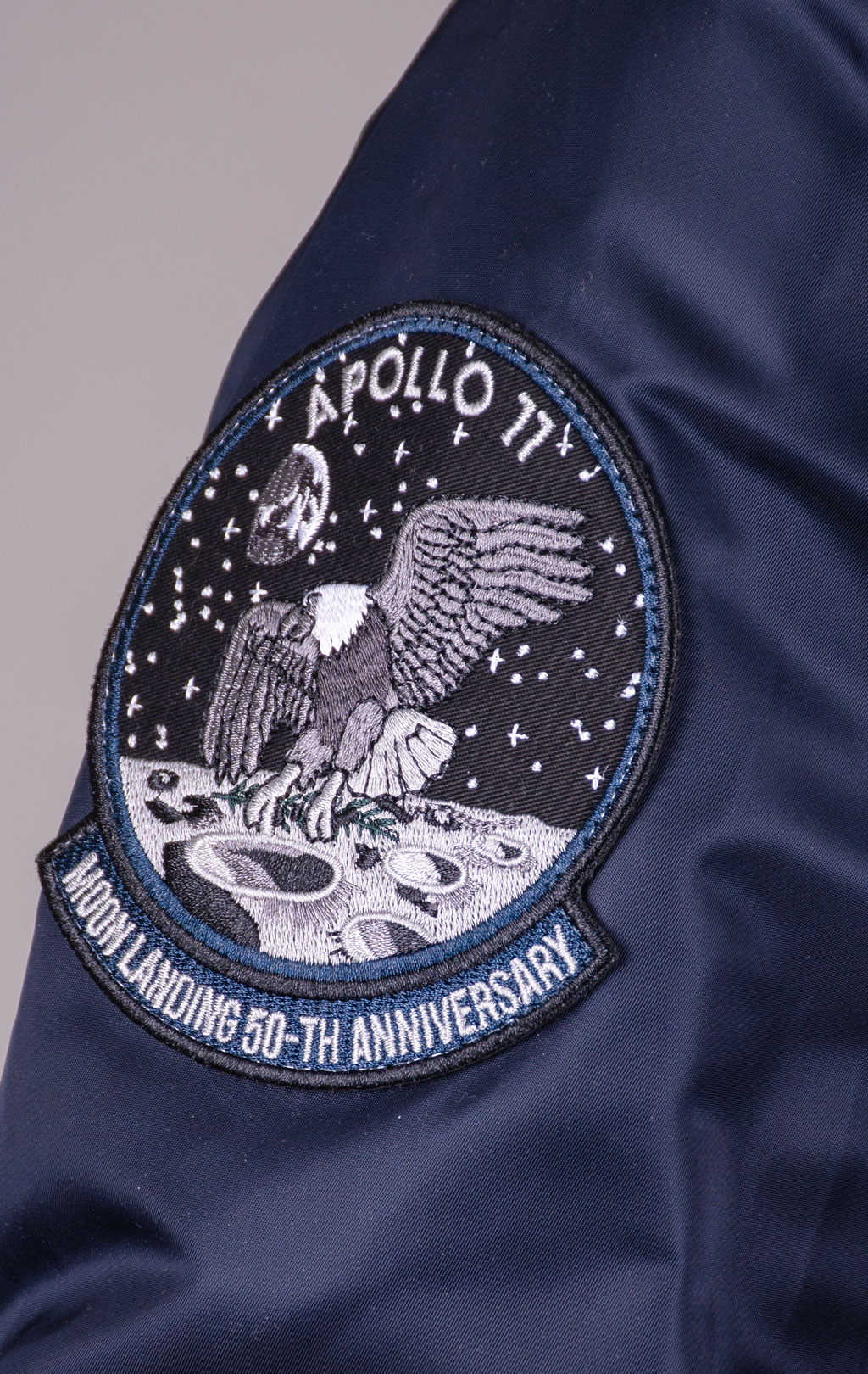 Ветровка-бомбер ALPHA INDUSTRIES MA-1 MOON LANDING REVERSIBLE rep. blue 