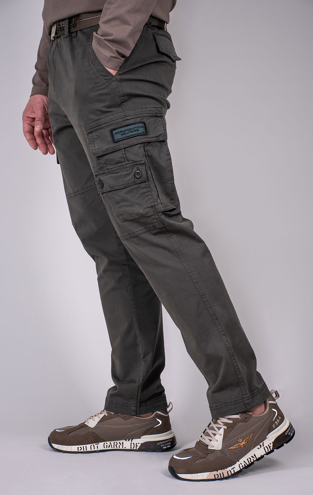 Брюки-карго AERONAUTICA MILITARE плотные FW 24/25/BD dark musk (PA 1632) 