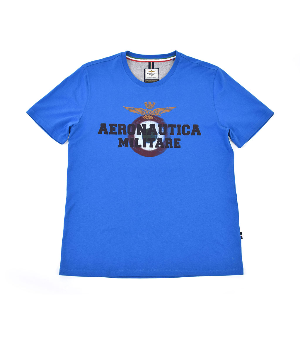 Футболка AERONAUTICA MILITARE SS 20/PT bluette (TS 1617)