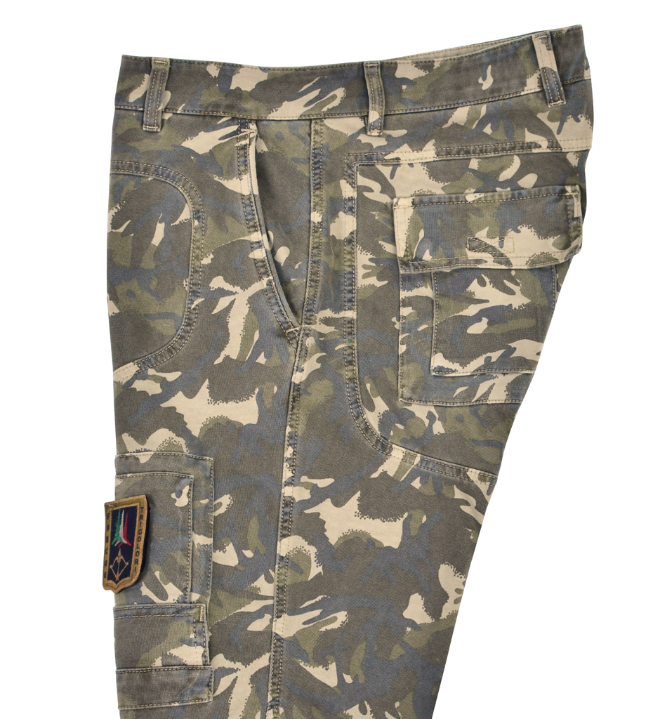 Брюки-карго AERONAUTICA MILITARE camouflage verde (PF 677) 